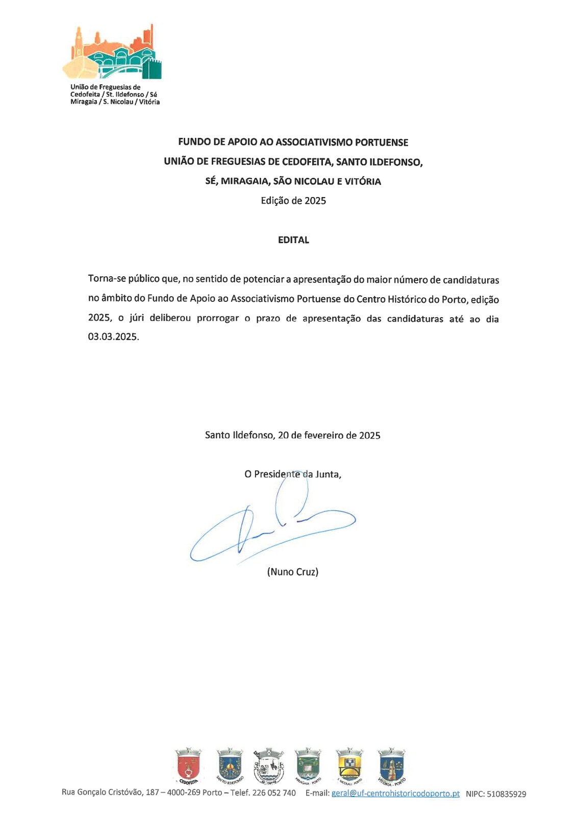 Edital Prorrogação do Prazo FAAP 2025